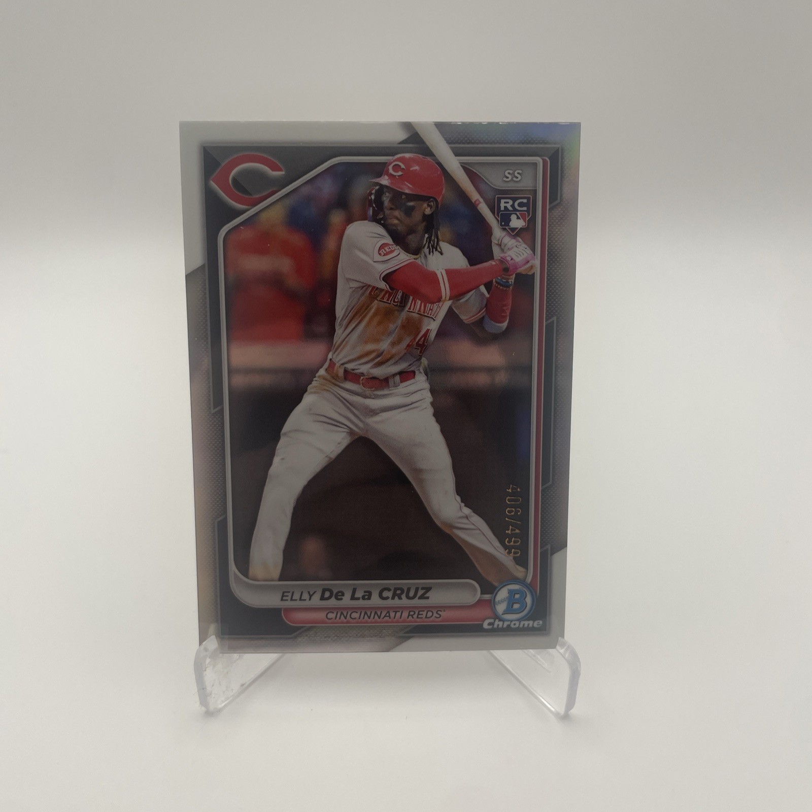 2024 Bowman Chrome Refractor 406/499 Elly De La Cruz #42 Rookie RC
