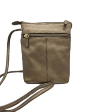 ili New York Leather Mini Sac Small Crossbody Bag Gold