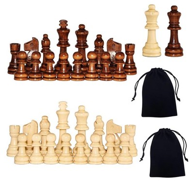 Chess Pieces, 3 Inch King Figures Chess Game Pawns Figurine Pieces, of Missin...