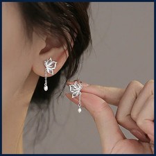 925 Sterling Silver Hollow Butterfly Stud Earrings For Women Luxury Designer