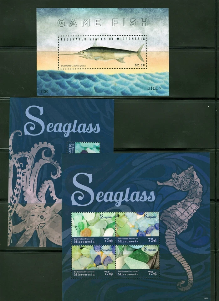 Micronesia Marine Life, Seashells, Sea Turtles MNH Collection ZAYIX 0825L1695 - Image 2 of 4