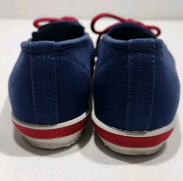 Tênis Feminino Keds Tamanho 7S Grasshoppers Vintage Azul Vermelho Branco - Imagem 4 de 4