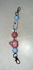 NURSE Phone Charm Silicone Beaded Phone/Tumbler Grip W/Attachments