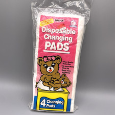 Vtg Barna Baby Disposable Changing Pads 4 Pack Travel Vacation 1997 Sealed Prop