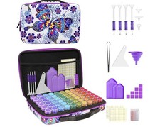 60 Slots Diamond Painting Storage, Diamond Art Kits with Accessories for Craft
