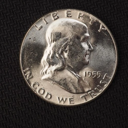 1955 *P* Franklin SILVER Half Dollar *UNC * - FREE SHIP! C2657