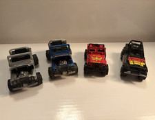 Vintage 1980 s Mixed Brand Jeep 4x4 Lot of 4 Diecast Cars