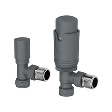 Thermostatic Radiator Valves TRV Heated Towel Rail Angled Corner Straight Valve