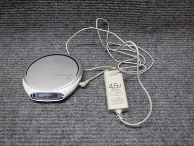 Sony D-FJ210 Walkman Portable CD Player TV Weather FM AM Tested Works