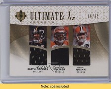 2009 Ultimate Collection Gold Jerseys 16/25 Ben Roethlisberger Carson Palmer 7i6