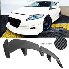 Carbon Fiber 55 Rear Trunk Spoiler Wing Gt Style For Honda Cr-z 2011-16 Abs