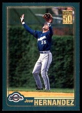 Jose Hernandez 2001 Topps #631 Brewers MLB READ FREE SHIPPING AutographDen