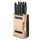 Victorinox 11 Piece Classic Cutlery Block Set Beechwood/Black - 11pc