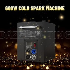 PAIDUN Mini 600W Cold Spark Machine Fountain Sparkler Effect DMX Remote Control