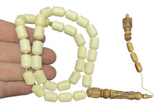 Prayer Beads inlaid 33 Tasbeeh Islamic Masbaha rosary of bone