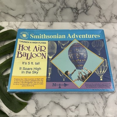 Smithsonian Adventures Vintage Hot Air Balloon Kit New Sealed 5ft Science 90s
