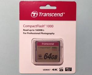 Carte mémoire CompactFlash 1000 Transcend 64GO  TS64GCF1000