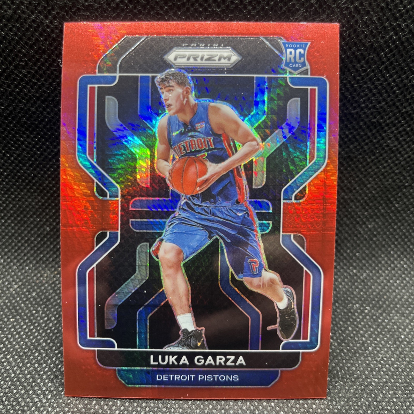 2021-22 Panini Prizm Factory Set Red Hyper Prizm Luka Garza #303 Rookie RC