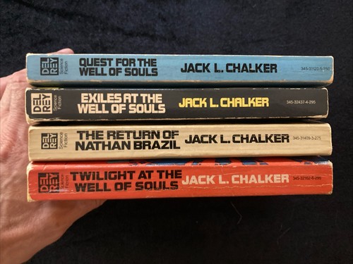 JACK L CHALKER 4 Paperback Book Lot WELL OF SOULS NATHAN BRAZIL TWILIGHT DEL RAY - Picture 3 of 7