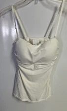 flexees tank Top Size M Tummy Control Highly Padded White