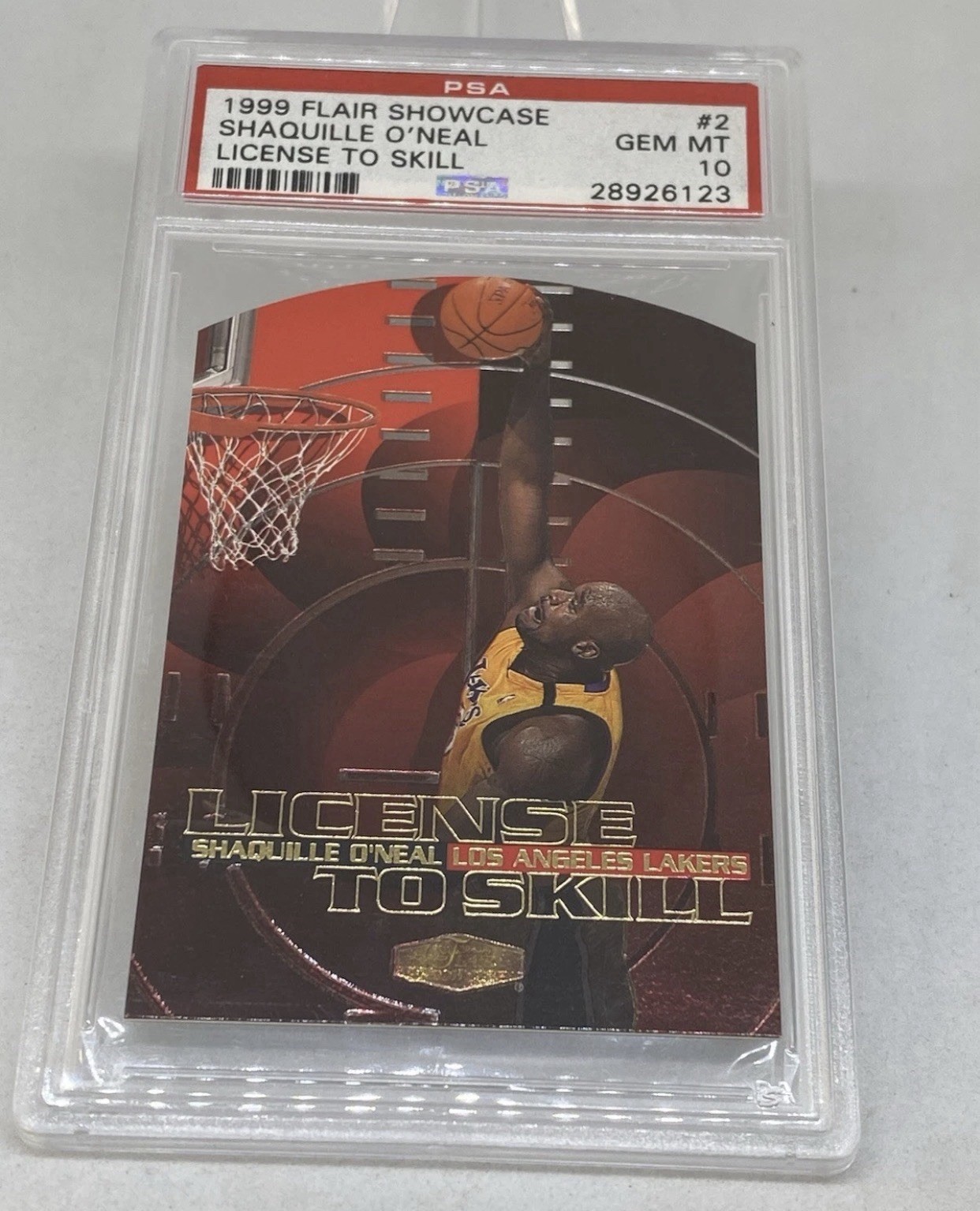 1999 SHOWCASE LICENSE TO SKILL SHAQUILLE O’NEAL PSA 10 GEM MT POP 24 COLLECTION view 3