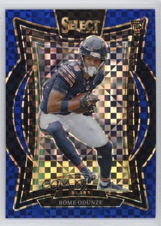2024 Panini Select Concourse Blue Prizm /249 Rome Odunze #3 6m7