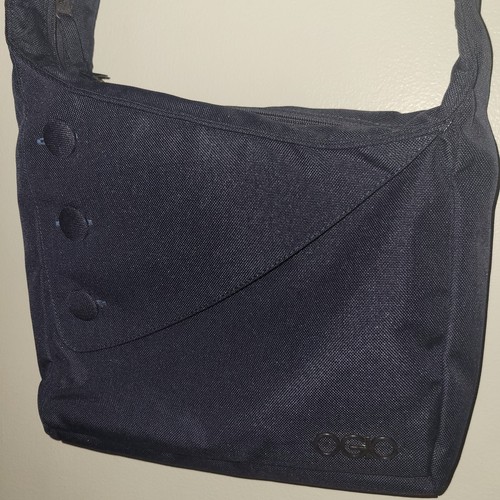 Ogio Womens Melrose Purse - Navy Blue Pun Striped Grey Bag