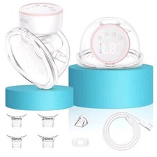 Double Wearable Breast Pump Dual Motor Portable w/ LCD Display