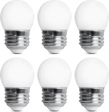 S11 LED Night Light Bulbs, 0.6W, 7.5W Eq, E26, 6-Pack