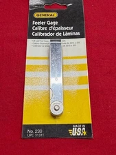 General Tools No. 230 Thickness Gage, 3", 26 leaves - Old Inventory
