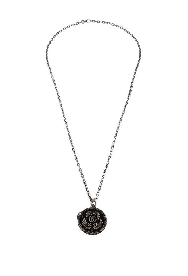 Gucci 925 Sterling Gucci GG Garden Pendant Necklace - Image 2 of 4