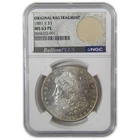 1881 S Morgan Dollar MS 63 PL NGC Original Bag Fragment SKU:I23355