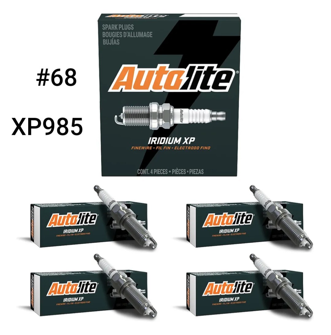 Autolite Iridium XP Automotive Replacement Spark Plugs, XP985 4 Pack #68