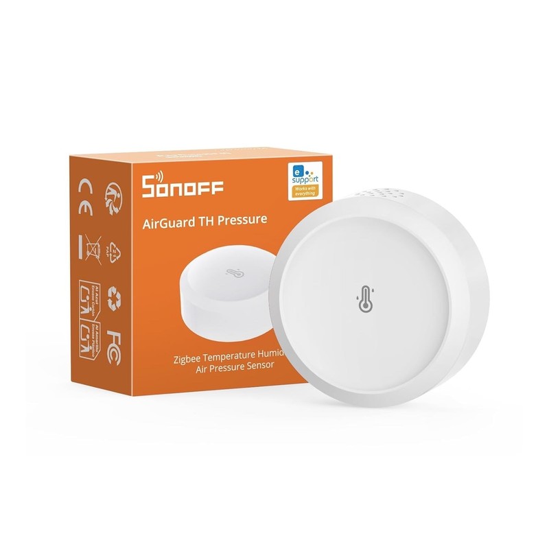 Zigbee temperature, humidity, air pressure, dew point, and VPD Sensor