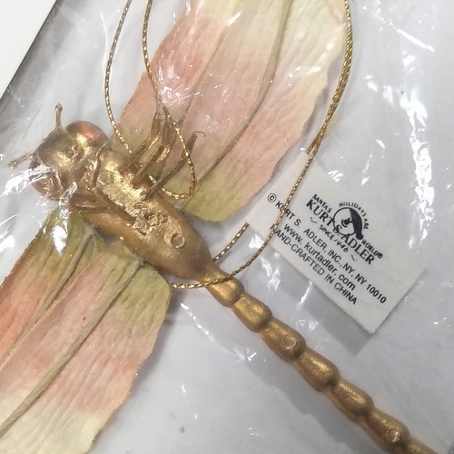 Dragonfly Ornament Kurt Adler Holiday Living Christmas NIP OS - Picture 10 of 10