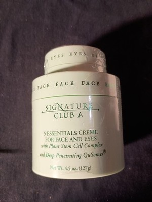 Signature Club A 5 Essentials Creme for Face and Eyes 4.5 Oz 127g Sealed New