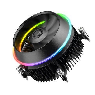 Dynamic Speed Control ARGB CPU Cooler with Dual Ring Lighting - Intel Compatible