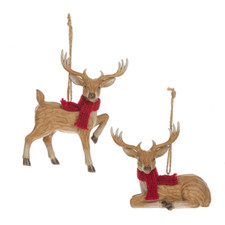Deer Holiday Ornaments