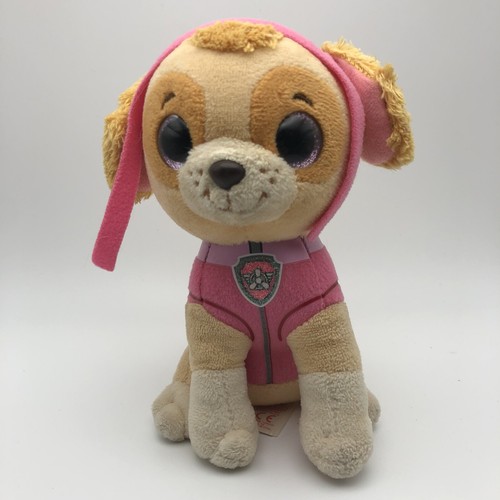 Paw Patrol Skye Dog Ty Beanie Boos 6" Plush Toy Glitter Eyes Stuffed Animal - Picture 2 of 16