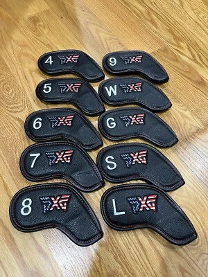 [MAGNETIC] PXG Iron Head Cover 10Pcs 4-W, G, S, L (Stars & Stripes)