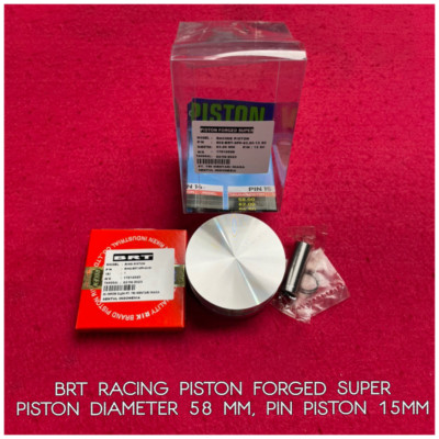 BRT RACING SUPER PISTON FORGED KIT PISTON 58 MM PIN 15 MM UNIVERSAL