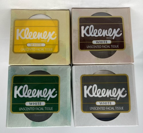 Vintage WHITE Kleenex 2-ply Facial Tissue in Colored Boxes - Bild 3 von 6