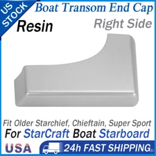 For StarCraft Boat Starboard Transom Corner End Cap Guard Protector Right Resin