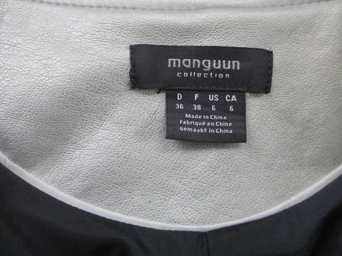 Manguun Collection, Set Jacke und Mini-Rock, Gr. 38 silber matt - Bild 11 von 16