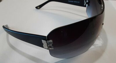 BCBGMAXAZRIA Black Silver Shield Sunglasses B732 | eBay UK
