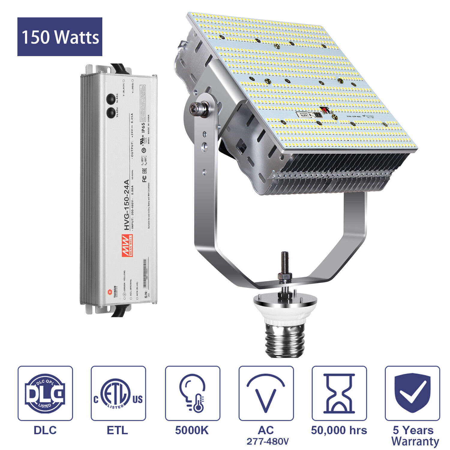 Upgrade to 150W LED Shoebox Retrofit Kit – Replaces 600W HID for Parking Lot and Street Lights at 480V