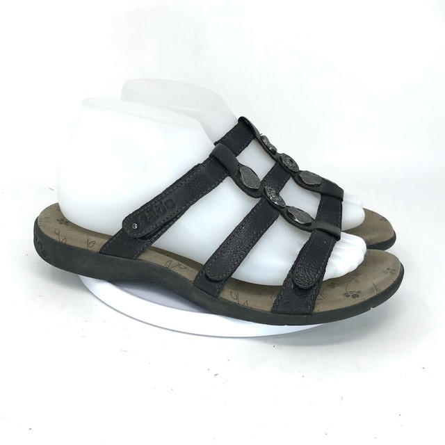 Taos Women Shoe Prize 3 Size 8m Black Slide Sandal Leather Pre Owned YQ for sale online | eBay