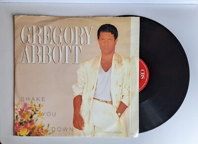 Gregory Abbott Shake You Down Year 1986 12 Inch Record  UK Pressing