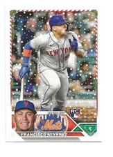 2023 Topps Holiday Francisco Alvarez RC Rookie Card New York Mets. rookie card picture