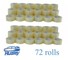 72 Rolls 2mil 2" x 50 Yard Shipping Packaging Box Packing Sealing Tape